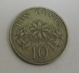 SINGAPUR 10 cents 1986