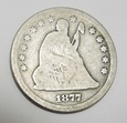 USA quarter 25 cents 1877 Liberty Seated