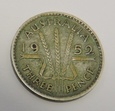 AUSTRALIA  3 pence 1952
