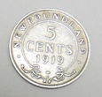 KANADA Nowa Fundlandia 5 cents 1919C