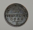 NIEMCY Prusy 2 pfennige 1853 A