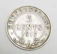 KANADA Nowa Funlandia 5 cents 1917C