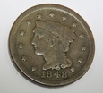 USA 1 cent 1848