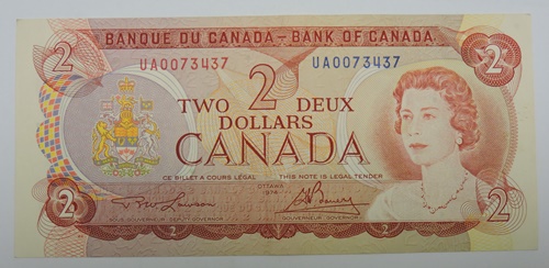 KANADA 2 dollars 1974