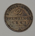 NIEMCY Prusy 2 pfennige 1863 A
