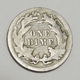 USA dime 10 cents 1887 Liberty Seated