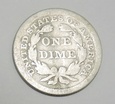 USA dime 10 cents 1853 Liberty Seated