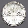 KANADA  1 dollar 1961
