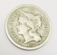 USA 3 cents 1873
