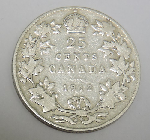 KANADA 25 cents 1912