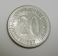 JUGOSŁAWIA 20 dinara 1987