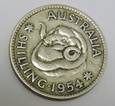 AUSTRALIA  1 shilling 1954