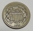 USA 2 cents 1865 