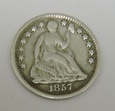 USA half dime 1857 Liberty Seated