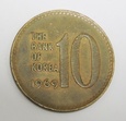 KOREA POŁUDNIOWA 10 won 1969
