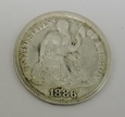 USA dime 10 cents 1886 Liberty Seated