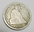 USA quarter 25 cents 1876 Liberty Seated