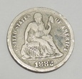 USA dime 10 cents 1882 Liberty Seated