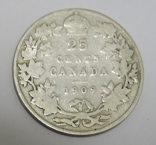 KANADA 25 cents 1909