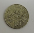 SINGAPUR 10 cents 1989