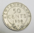 KANADA Nowa Fundlandia 50 cents 1908