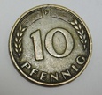 NIEMCY 10 pfennig 1949 F