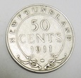 KANADA Nowa Fundlandia 50 cents 1911