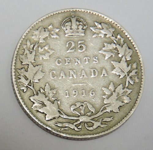 KANADA 25 cents 1916