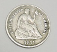 USA half dime 1871 Liberty Seated