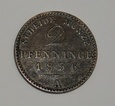 NIEMCY Prusy 2 pfennige 1856 A