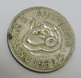 AUSTRALIA  1 shilling 1956