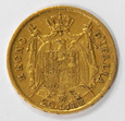 Włochy 20 lirów 1809 M Napoleon I Mediolan złoto