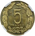 Kamerun, 5 franków 1958 PRÓBA - ESSAI, NGC MS66