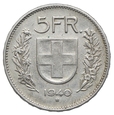 Szwajcaria, 5 franków 1940