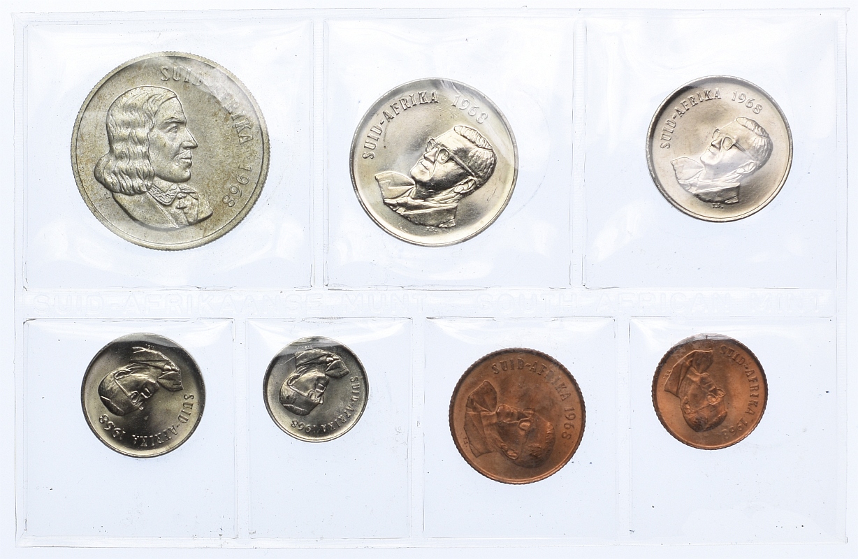 RPA, zestaw monet 1968 (7szt.)