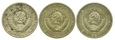 Rosja, zestaw 1 rubel 1961-1974 (3szt.)