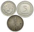 Niemcy, zestaw monet (3szt.)