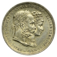 Austria, 2 floreny 1879, srebrne wesele
