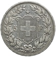 Szwajcaria, 5 franków 1890 B