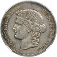 Szwajcaria, 5 franków 1888B, NGC XF45