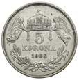 Węgry, 5 koron 1908 KB