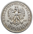 Polska, 100000 złotych 1990 Solidarność, typ B