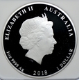 Australia, 1 dolar 2018, Lunar II, Rok Psa, NGC PF70