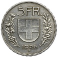 Szwajcaria, 5 franków 1926 B
