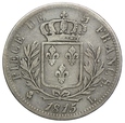 Francja, Ludwik XVIII, 5 franków 1815 L/Bayonne