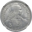 Indochiny Francuskie, 20 centów 1945 PRÓBA - ESSAI, NGC MS63