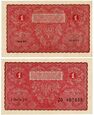 Zestaw Banknotów 1 marka 1919 - I SERJA JO - | - I SERJA BO -