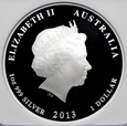 Australia, 1 dolar 2013, Lunar II, Rok Węża, NGC PF69