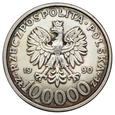 Polska, 100000 złotych 1990 Solidarność, typ B