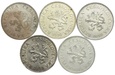 Czechosłowacja, zestaw 5 koron 1928-1932 (5szt.)